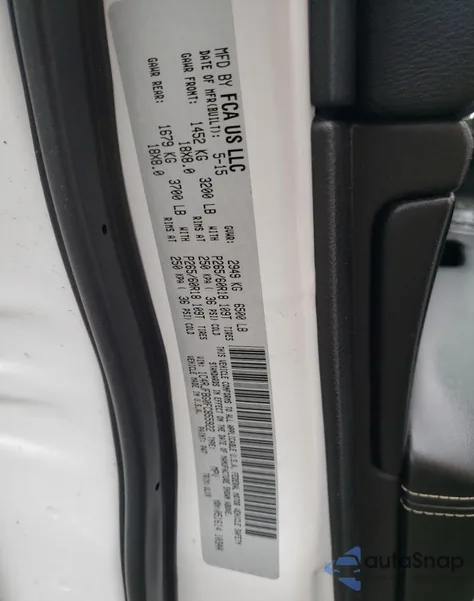 2015 Jeep Grand Cherokee Limited из США, поврежденный, VIN 1C4RJFBG0FC855922